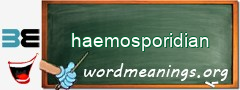 WordMeaning blackboard for haemosporidian